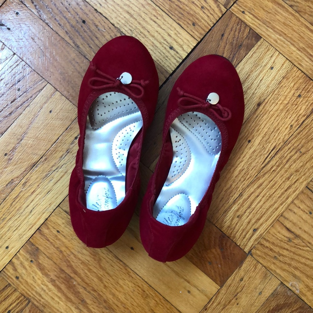 Red Ballet Flats